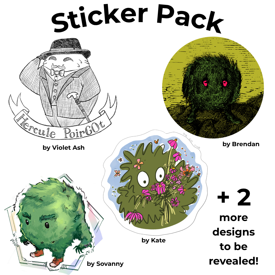 "Look at all the beautiful stickers!